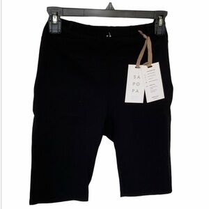 SAPOPA High Rise Bike Shorts Women’s in Black Sz M
